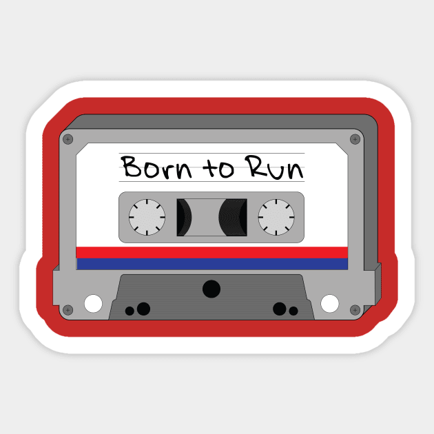 Born to Run Sticker by Freddie Falcon Designs